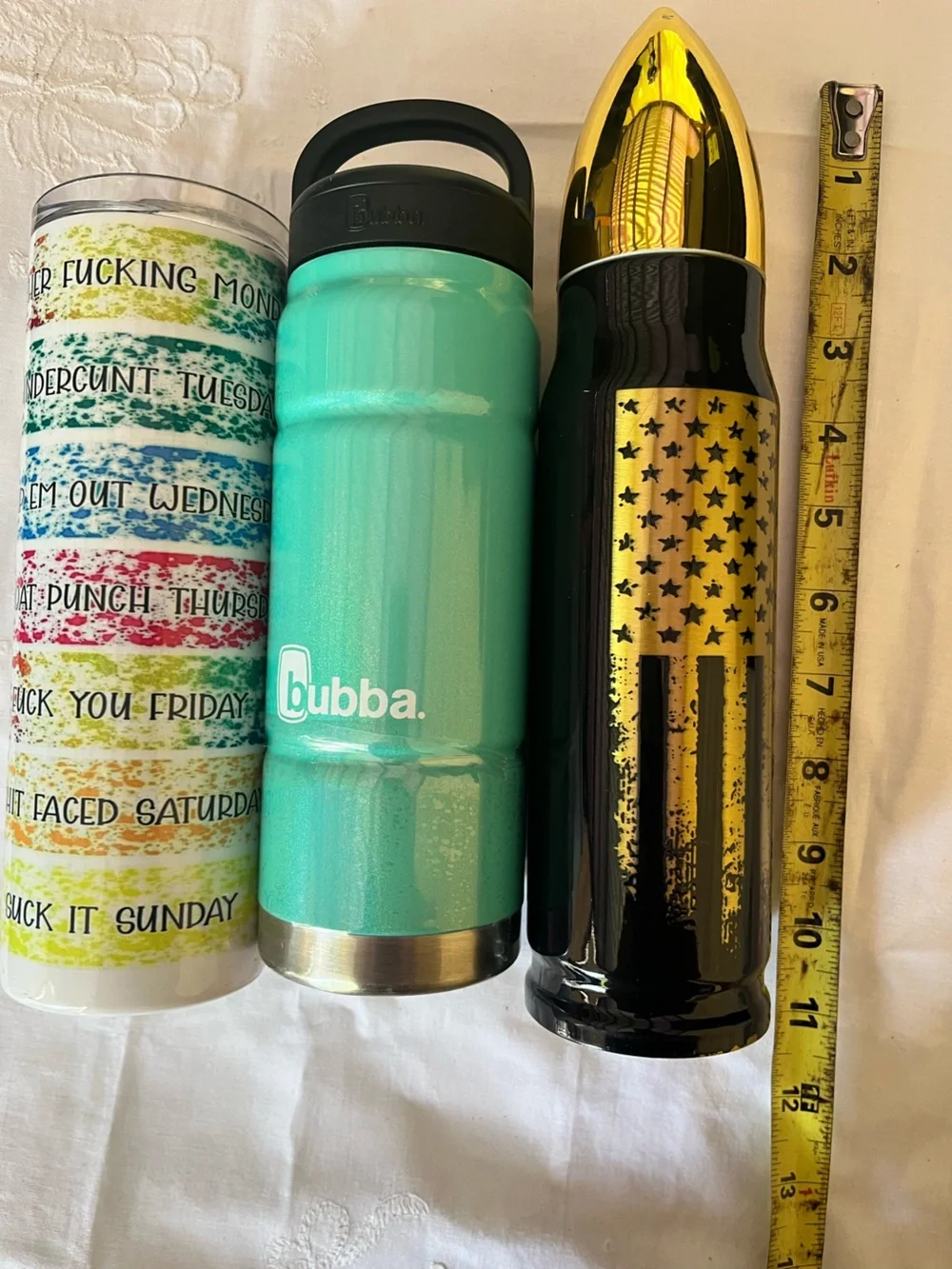 Set of 3 metal thermoses  New